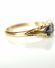 Antiker britischer Ring mit Saphir + Diamanten 750/000 Gelbgold 1916 B3966