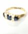 Antiker britischer Ring mit Saphir + Diamanten 750/000 Gelbgold 1916 B3966