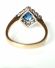 Antiker Art Deco Ring mit Saphir + Diamanten in 585/000 Gelbgold + Platin B3957