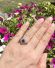 Antiker Art Deco Ring mit Saphir + Diamanten in 585/000 Gelbgold + Platin B3957