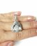 Spektakulrer Anhnger aus 750 Weissgold 14.80ct Aquamarin + Brillanten B3954