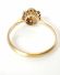 Antiker Art Deco Daisy Ring aus 750/000 Gelbgold + Platin mit Diamanten B3985