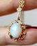 Sehr hbscher vintage Anhnger aus 375/000 Gelbgold Crystal Edel-Opal B4003