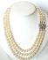 Verkauft -Orig Art Deco Zucht Perlencollier 750 Weissgold Schliesse 2,80ct Diamanten B3956