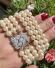 Verkauft -Orig Art Deco Zucht Perlencollier 750 Weissgold Schliesse 2,80ct Diamanten B3956