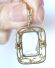 Antiker Art Deco Anhnger mit 18ct Aquamarin in 585/000 Gelbgold Fassung B3997