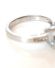 Hochwertiger vintage Ring 375 Weissgold + Platin Aquamarin + Diamanten B4020