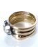 Antiker Biedermeier Ring mit Solitr Diamant 1,80ct 750 Gelbgold + Silber B3993