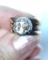 Antiker Biedermeier Ring mit Solitr Diamant 1,80ct 750 Gelbgold + Silber B3993