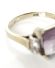 Aniker Art Deco Ring aus 333/000 Gelbgold mit Amethyst + Diamanten B4032