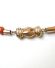 Antikes Biedermeier Collier Kette Lachs-Koralle 585 Gelbgold Schliesse B4038