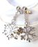 Schne vintage Schneeflocke Ohrhnger mit Brillanten in 750/000 Weissgold B4054