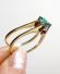 Wechsel /Verwandlungs Ring mit Smaragd + Rubin Brillanten 750/000 Gelbgold B4029
