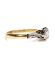 Antiker britischer Art Deco Ring 0,25ct Brillanten Solitr 750 Gelbgold B4043