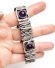 Schweres Modernist Armband aus 835/000 Silber mit Amethyst Bartel und Sohn B4070