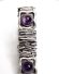 Schweres Modernist Armband aus 835/000 Silber mit Amethyst Bartel und Sohn B4070