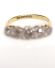 Antiker Art-Deco Ring aus 750/000 Gelbgold + Platin mit 0,35ct Diamanten B4064