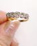 Antiker Art-Deco Ring aus 750/000 Gelbgold + Platin mit 0,35ct Diamanten B4064