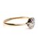 Antiker englischer Art Deco Ring mit Diamant aus 9ct Gelbgold B4056