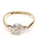 Antiker englischer Art Deco Ring mit Diamant aus 9ct Gelbgold B4056