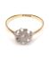 Antiker britischer Art Deco Ring aus 750/000 Gelbgold 0,23ct Diamanten B4062