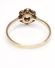 Antiker britischer Art Deco Ring aus 750/000 Gelbgold 0,23ct Diamanten B4062