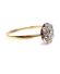 Antiker britischer Art Deco Ring aus 750/000 Gelbgold 0,23ct Diamanten B4062