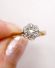 Antiker britischer Art Deco Ring aus 750/000 Gelbgold 0,23ct Diamanten B4062