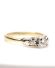 Antiker englischer Ring mit 0,29ct Brillanten 750 Gelbgold + Weissgold B4118