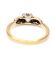 Antiker englischer Ring mit 0,29ct Brillanten 750 Gelbgold + Weissgold B4118