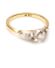 Antiker englischer Ring mit 0,29ct Brillanten 750 Gelbgold + Weissgold B4118