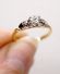 Antiker englischer Ring mit 0,29ct Brillanten 750 Gelbgold + Weissgold B4118