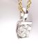 Sehr hbscher Daisy Anhnger 375/000 Weissgold mit 0.13ct Brillanten B4116