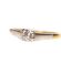 Antiker schner Ring mit 0,20ct Diamant Solitr aus 750/000 Gelbgold B4120