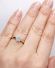 Kissing Diamonds vintage Ring 750/000 Weissgold mit 0,35ct Brillanten B4121