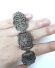 Traumhaftes breites Art Deco Armband aus 835/000 Silber mit Markasiten B4100