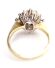 Edler englischer vintage Ring mit Saphir und Brillanten 750/000 Gelbgold B4124