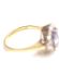 Edler englischer vintage Ring mit Saphir und Brillanten 750/000 Gelbgold B4124