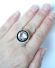 Grosser Modernist Ring aus 925/000 Silber mit schnem Bergkristall B4082