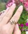 Antiker Art Deco Schlangen Ring aus 750 Gelbgold mit Smaragd + Brillant B4126