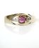 Antiker Ring mit Rubin und Diamanten aus 585/000 Gelbgold B4129