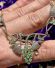Antikes Art Deco Collier aus 585/000 Gelbgold mit Smaragden + Diamanten B4125
