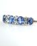 Schner englischer vintage Ring mit Saphiren und Brillanten 375 Gelbgold B4138