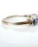 Schner englischer vintage Ring mit Saphiren und Brillanten 375 Gelbgold B4138