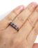 Schner englischer vintage Ring mit Saphiren und Brillanten 375 Gelbgold B4138