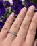 Wertvoller Voll Memory Art Deco Ring aus Platin mit 0.50ct Diamanten B4136