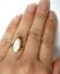 Schner englischer vintage Ring mit Edel-Opal in 375/000 Gelbgold B4137