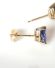 Elegante Ohrstecker mit AAA Tansanit Tropfen in 585/000 Gelbgold gefasst B4140