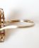 Schner englischer vintage Ring mit Rubinen und Diamanten 375 Gelbgold B4145