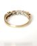Schner englischer vintage Ring mit Saphiren und Diamanten 375 Gelbgold B4142